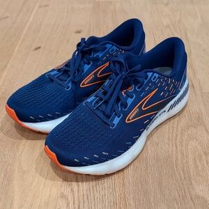 Brooks Vibrant Blue and Orange Athletic Shoes